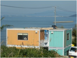 通路波板屋根工事事例